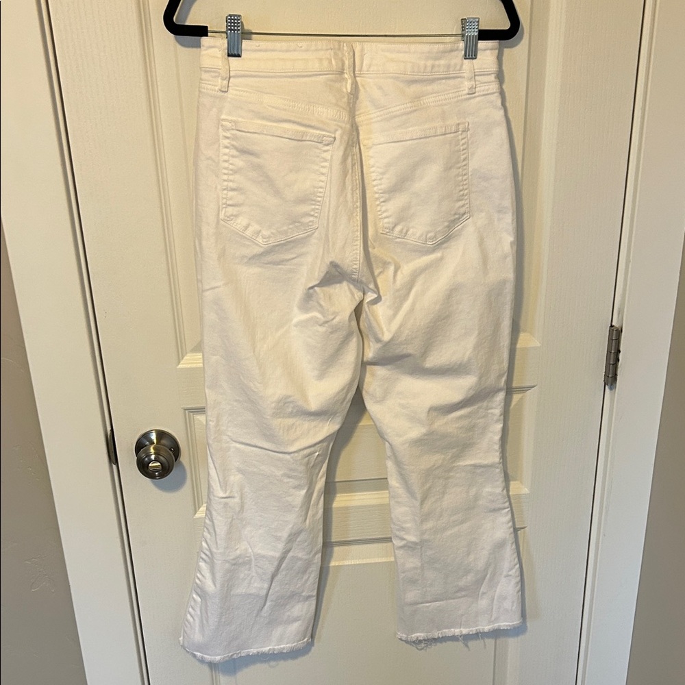 LOFT Women's White Kick Crop Jeans - Picture 4 of 4